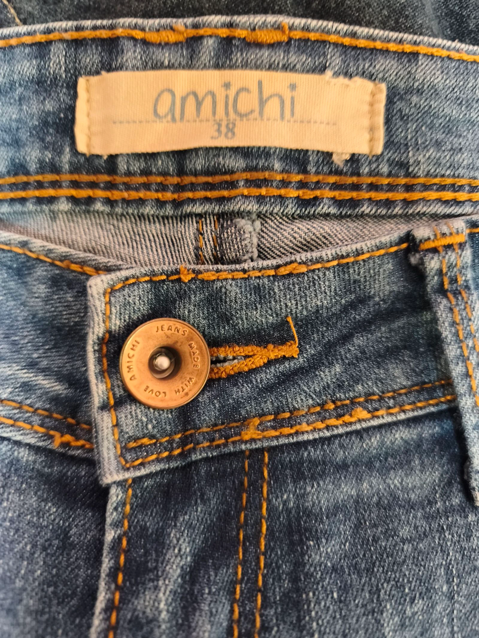 Calça jeans Amichi reta tamanho 38 – photo 7